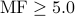 rm{MF geq 5.0}
